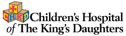 A black and white image of the children 's hospital king 's day logo.